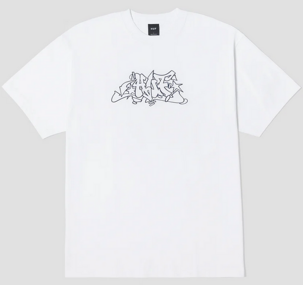 HUF Outlines S/S Tee White M L XL