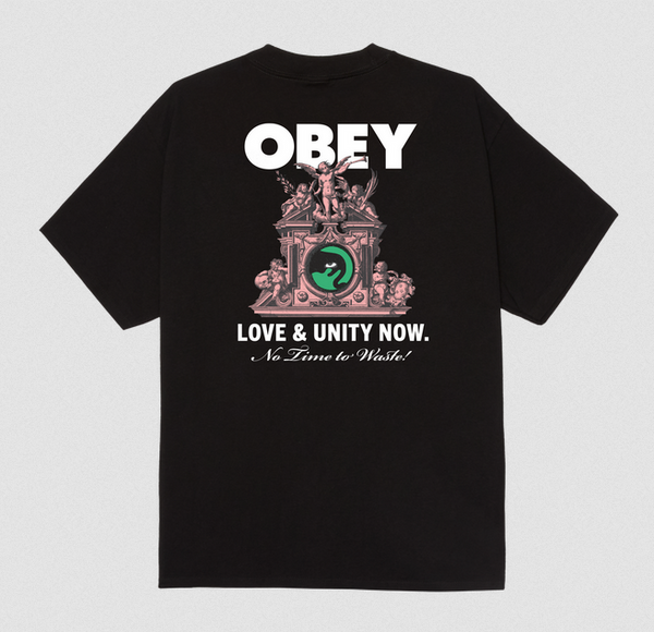 Obey Love And Unity Now Black M L XL