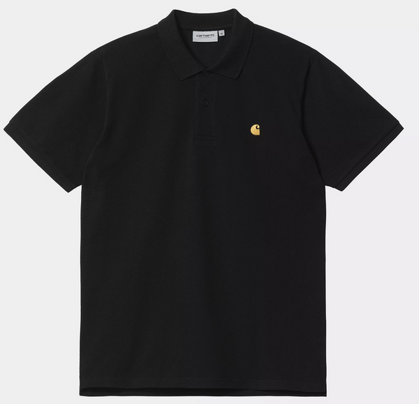 Carhartt WIP S/S Chase Pique Polo Black