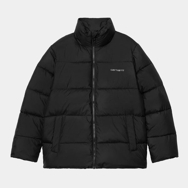 Carhartt WIPSpringfield Jacket 100% Recycled Polyester Taffeta, Black Misty Grey